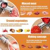 Meat Grinder Stainless Steel Blade Manual Mincer 3-in-1 Sausage Maker Low