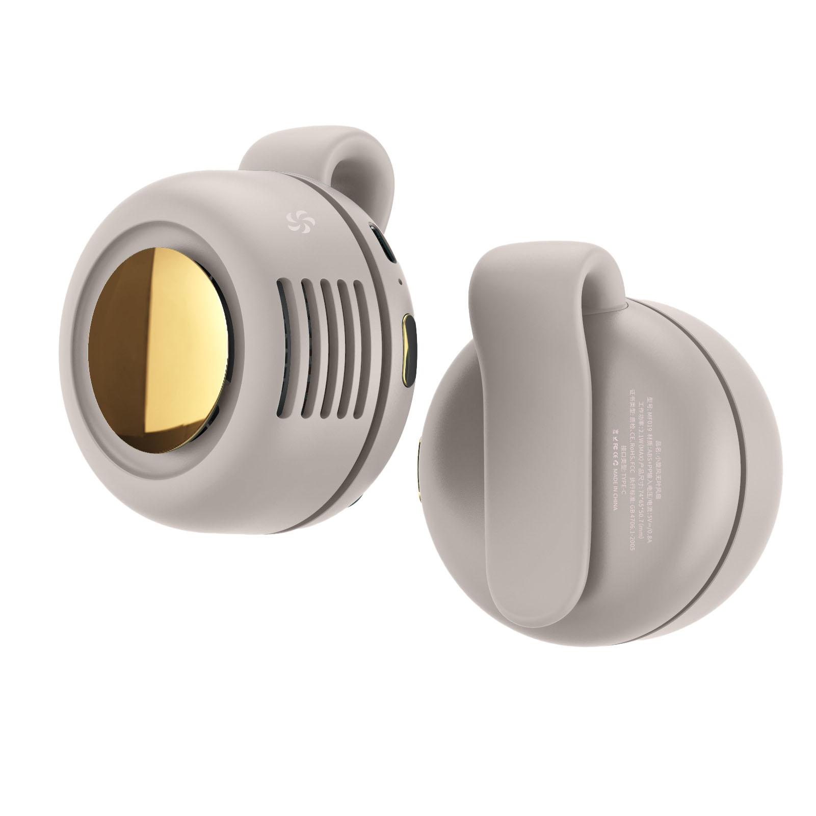 

Подвесной поясной вентилятор Портативный USB-зарядка Бесшумный вентилятор с мини-клипсой для спорта, работы, улицы Зеленый белый