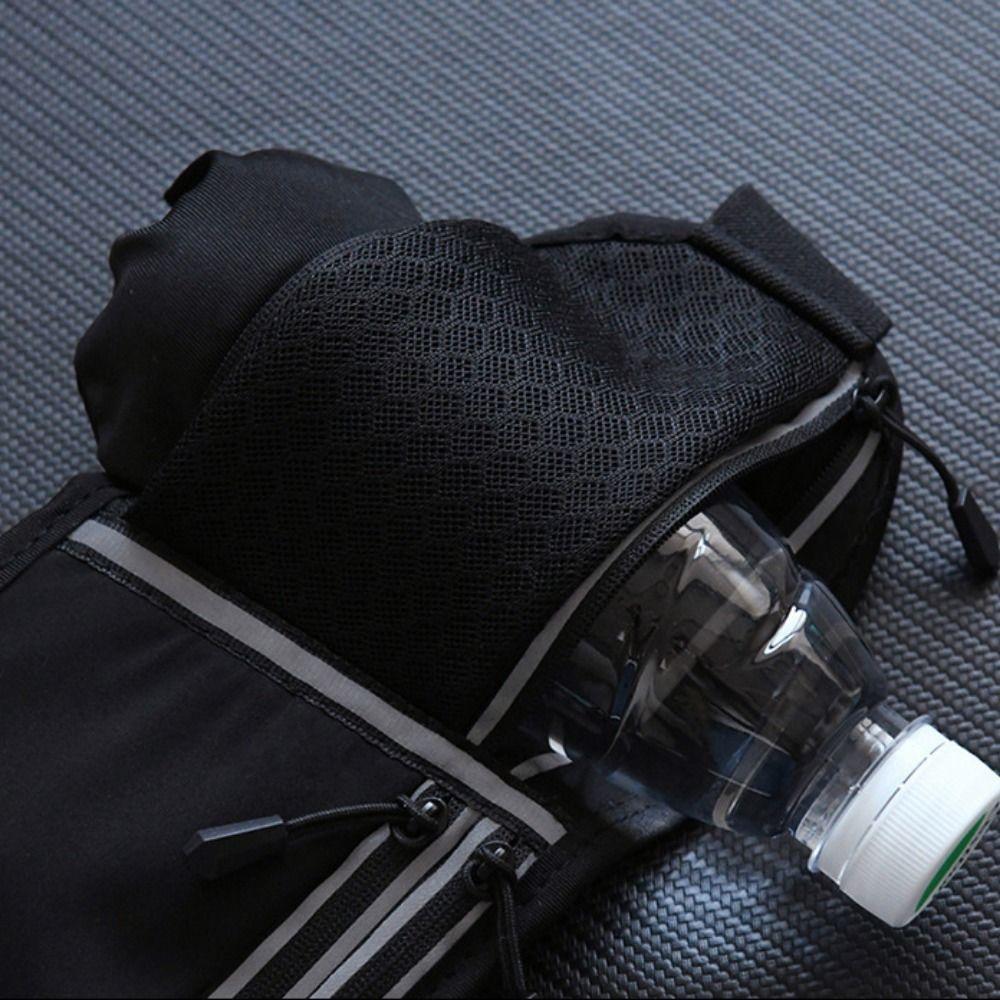 With Bottle Bag Marathon Running Bag Hydration Belt Bottle Sports Phone Bag  Men Women