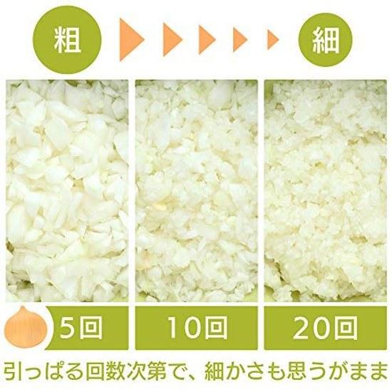 Iris Plaza mincing machine 900ml washable lid white cutter mixing bowl adjustable fineness easy cleanup fully onion garlic carrot time-saving food