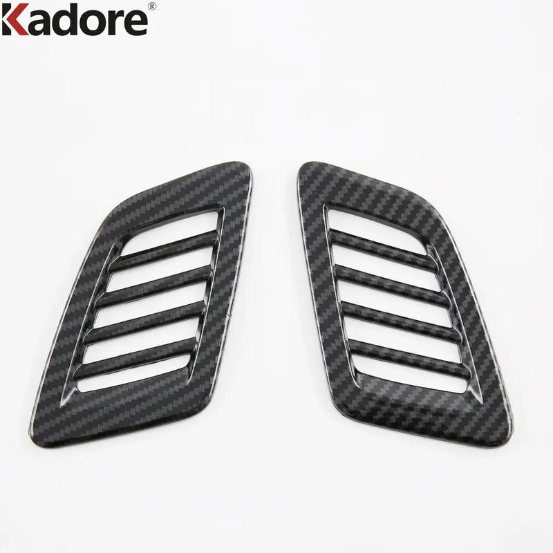 Car Front Upper Air Condition Vent Outlet Cover Trim For Honda CRV CR-V  2024 Carbon Fiber Interior Mouldings Accessories