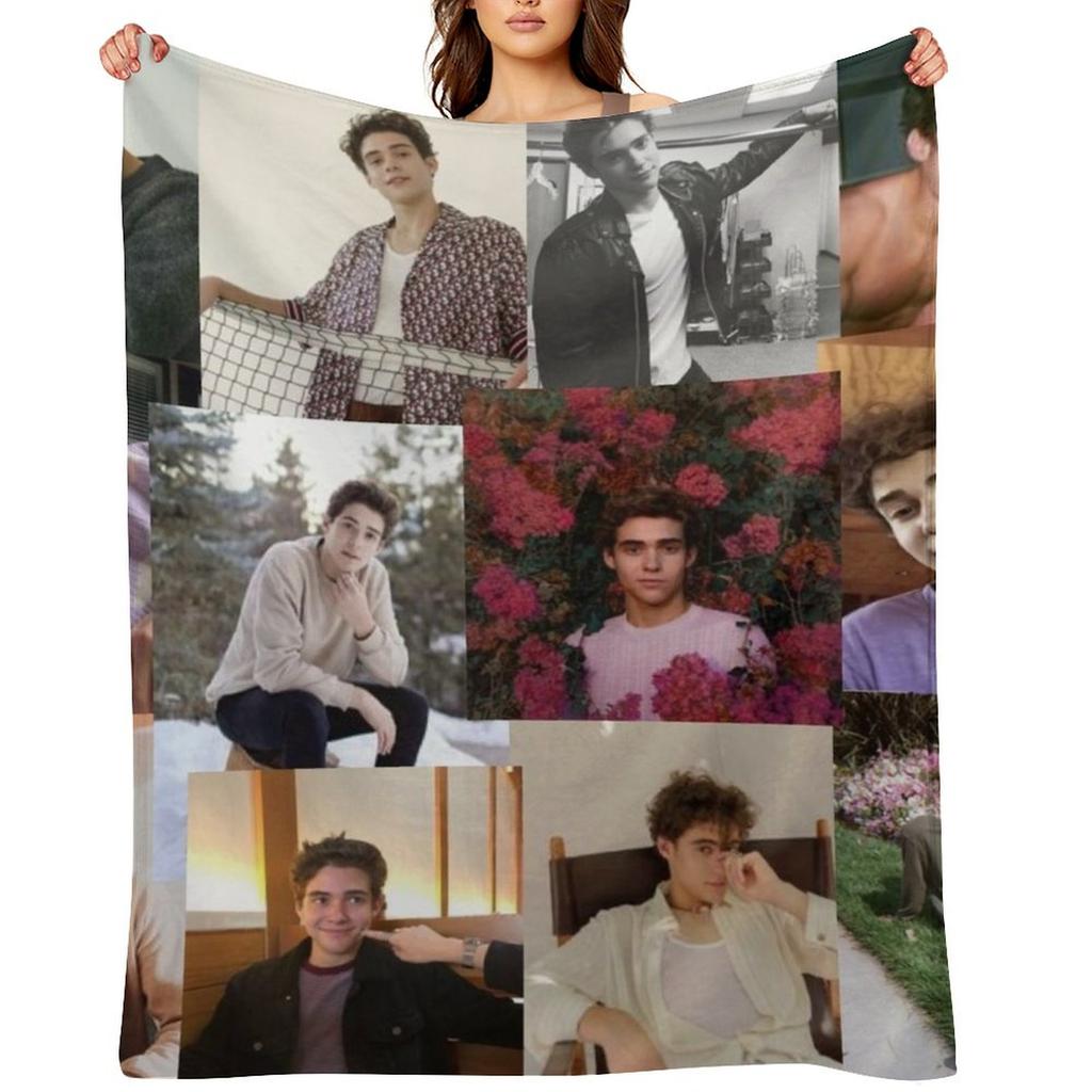 Joshua Bassett pic collage Throw Blanket Loose Giant Sofa sofa bed Luxury Brand Blankets