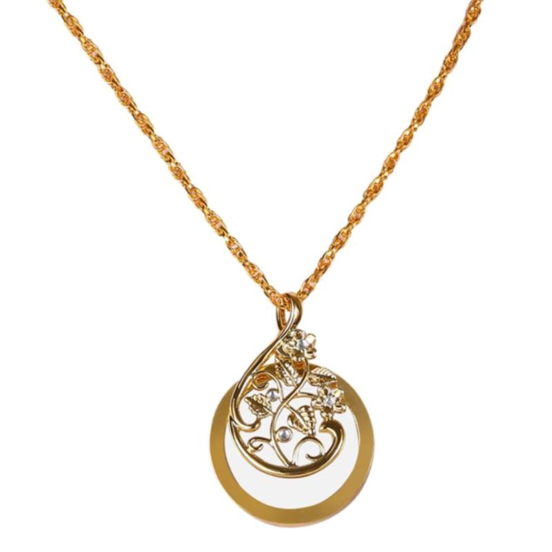 Necklace Jewelry Optical Magnifier with Chain Necklace Neckglasses Portable Monocle for Reading Collecting Library Gift