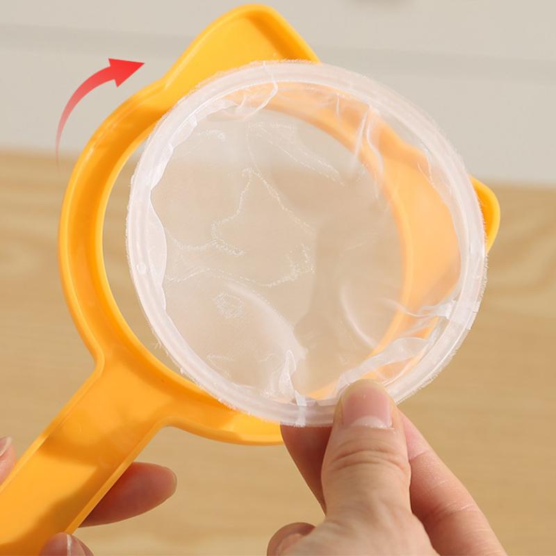 Kitchen Filter Fine Mesh Strainer Sieve Nylon Filter Spoon Plastic Soy Milk Juice Yogurt Food Strainer Kitchen Utensils