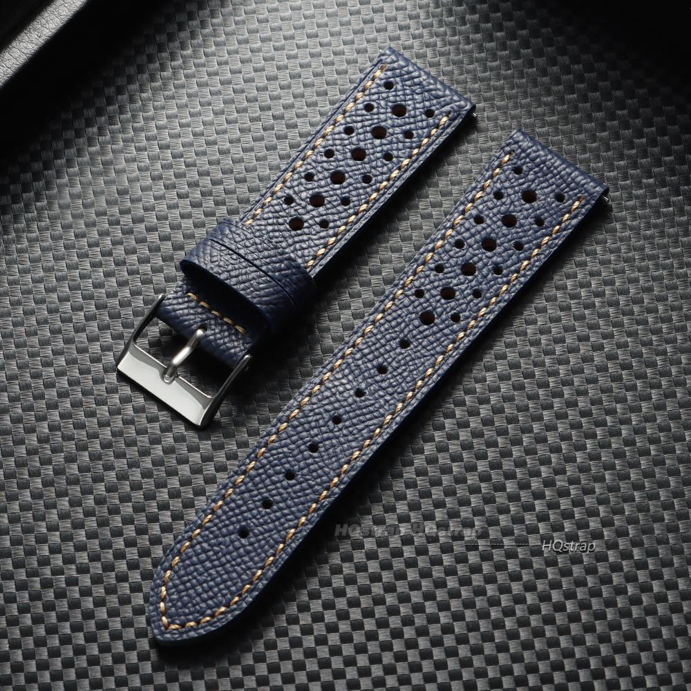 

Leather Watch Band Bracelet 18mm 19 20mm 22mm Cowhide Vintage Watchband Breathable Quick Release for Samsung Galaxy Watch Strap 18mm