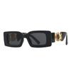 Luxury Brand Small Rectangle Sunglasses Women New Fashion Black Square Sunglasses Ladies Trend Punk Eyeglasses For Male