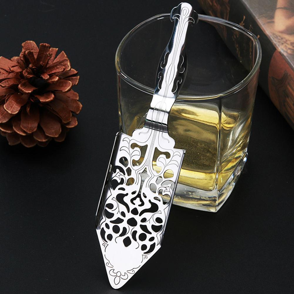 304 Stainless Steel Glass Cup Spoon Silvery Bitter Wormwood Spoon Hollowed Out Portable Beautiful Exquisite for Absinthe Glasses China Mainland