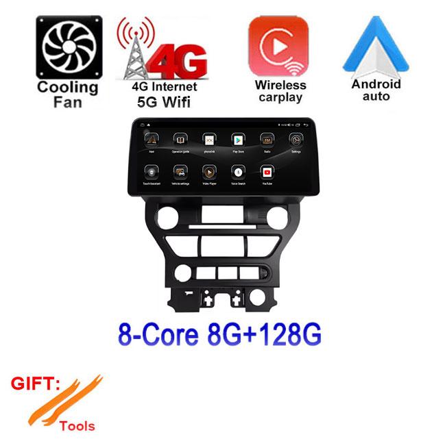 12.3" Android 14 For Ford Mustang 2015 - 2020 Head Unit Car Raido GPS Navigation Multimedia Player Video System