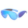Big Frame One-Piece Sunglasses Sunglasses Futuristic Punk Hip Hop Outdoor Sunglasses