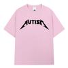 T-shirt Meme Rock Metal Autismo Unisex Moda Unisex Hip Hop Manica Corta Magliette Oversize 100% Cotone Magliette Comode Streetwear