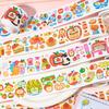 Ins Korean Cute Apple Fairy Tale Decoration Adhesive Tape Handbook DIY Scrapbooking Journal Collage Material Stickers Roll Gift