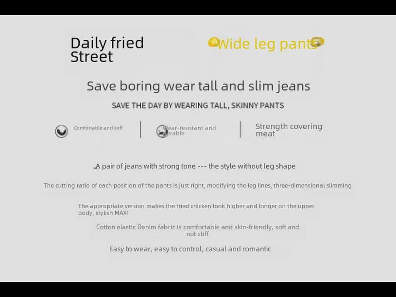 Fasjonable jenters vide jeans: Trendy vår- og høststil for store barn