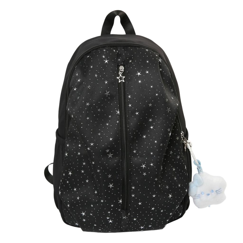 Schoolbag Korean Version Ins Little Star Schoolbag for Female Junior High School Students with a Sense of High-end Niche Does Not Collide