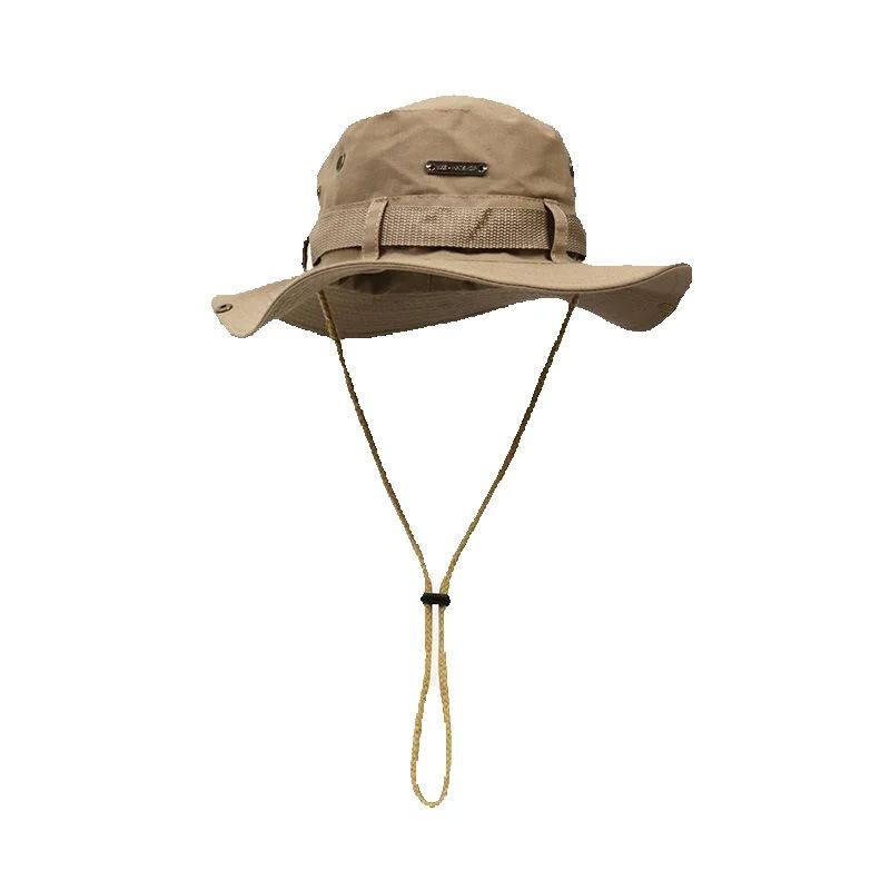 Summer New Bucket Hat For Men Fisherman Cap Fishing Outdoor Sunshade Big Brim Panama Hat Sunscreen Riding Hiking Suncreen Sunhat