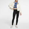 Nike Sportswear V-Neck Puffer Jacket with Chevron Design Women Outerwear Pale-Ivory BV2880-110