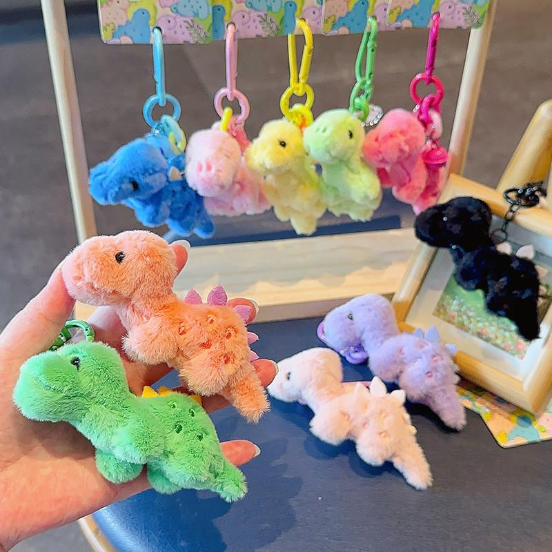 Cute Candy Colored Dinosaur Cartoon Doll Pendant For Decoration Backpack