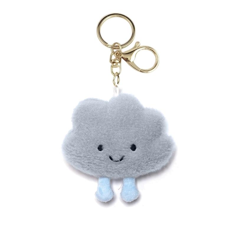 

Cloud Pendant Keyring Practical Phone Strap Chain Keychain Jewelry Ornaments Keyring Accessory for Bags Backpacks Phone сірий колір
