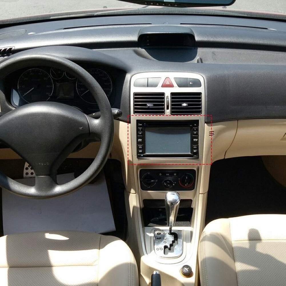 Universal Car Stereo Frame, 7in 2Din Car Fascia Dash Mount Installation Trim Kit Frame 178 X 102mm
