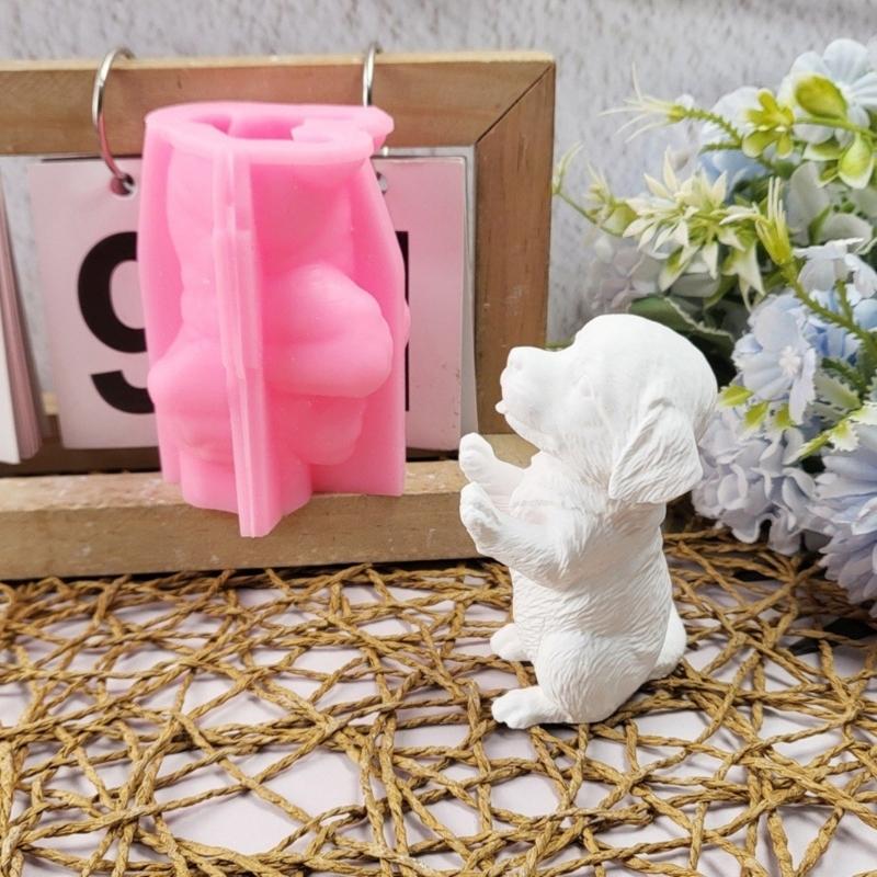 Lovely Animal Molds Castings Molds Little Dog Silicone Moulds Soap Molds Plasters Molds Ornament Molds Epoxy Resin Molds