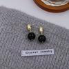 Simple And Cold Wind Pearl Earrings, Niche Complex Irregular Oval Earrings, High-End Earrings For Women