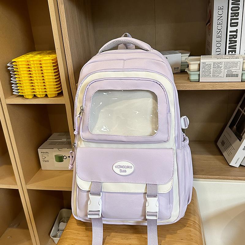 Niche Design High Value Japanese Cute Girl Schoolbag Large Capacity Junior High School College Students Backpack