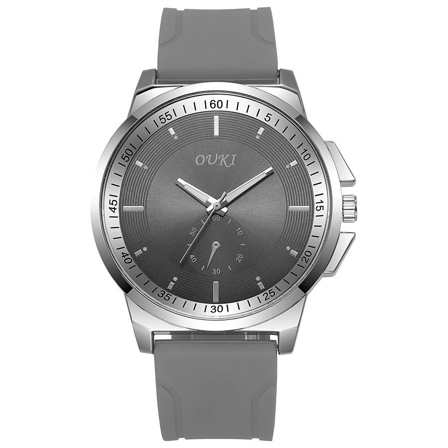 Ouki Heren Quartz Horloge Met Mineraal Glas Wijzerplaat Voor Modieuze Casual Kleding