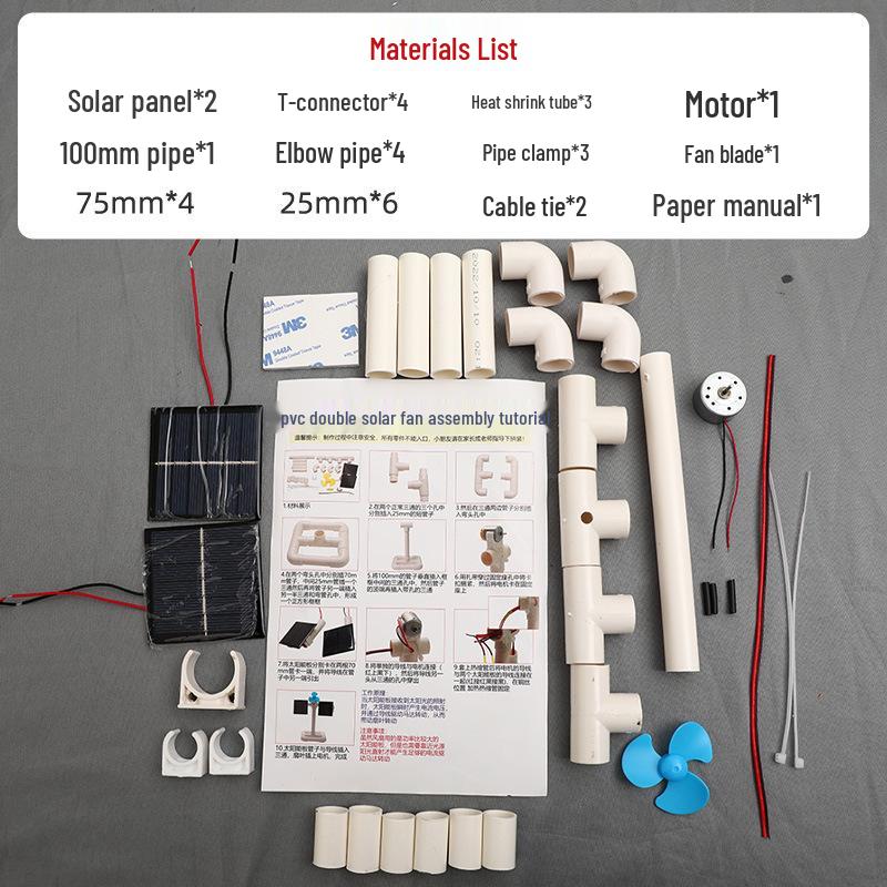 

Набор для ручного изготовления игрушки-эксперимента на солнечной и ветровой энергии для детей - Научный проект «Сделай сам»