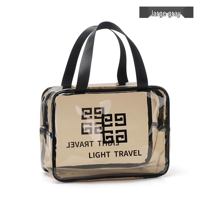 

Большая водонепроницаемая дорожная сумка для макияжа и туалетных принадлежностей из ПВХ в корейском стиле