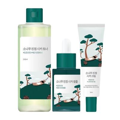 ROUND LAB Pine Cica Kalmerende Huidverzorgingsset (Toner 250ml + Ampul 30ml + Crème 50ml)