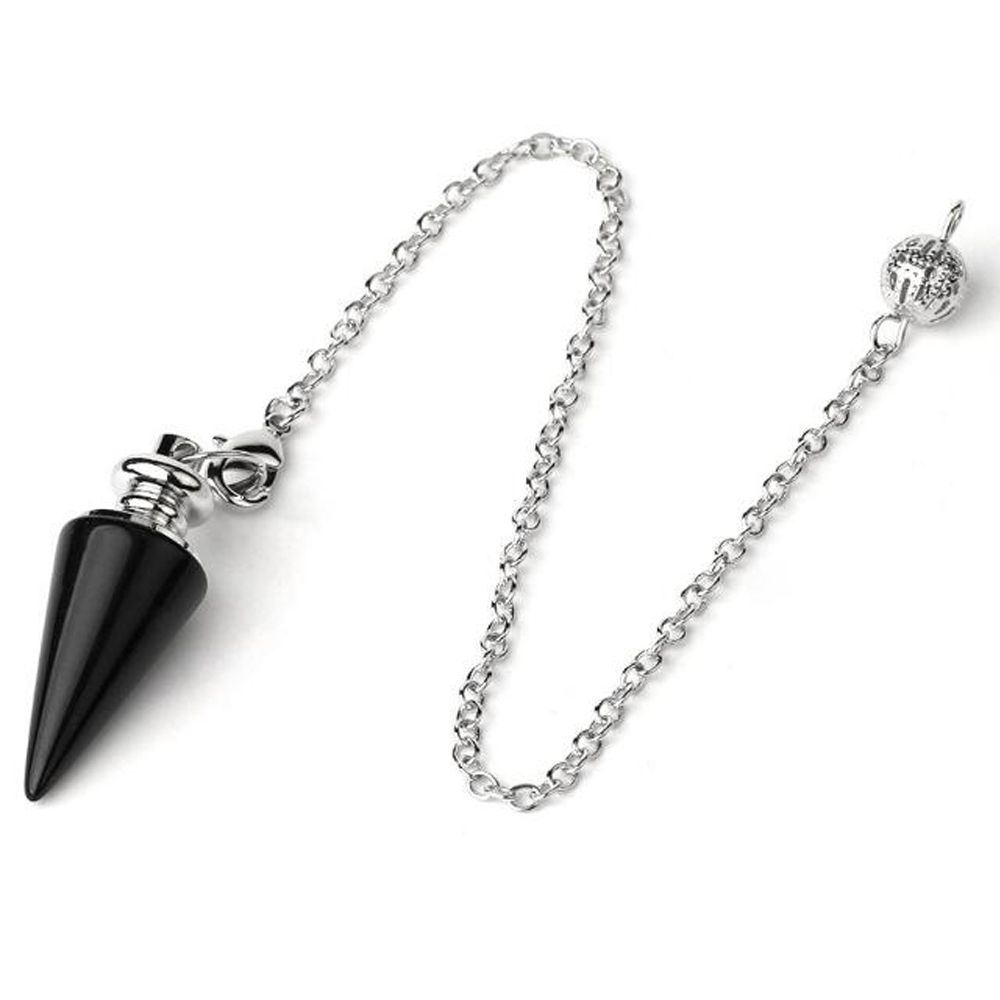 Růženín Přírodní Kámen Léčivý Krystal Kuželové Kyvadlo Amulet Reiki Kyvadlo Přívěsek
