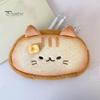Siamese Cat Stationery Bag Plush Pencil Case, Large Capacity Fluffy Pen Pouch for Makeup Brush Holder Students, Soft Desk, Creative Animal Organizer