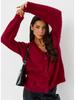 Women Mink Knitted Sweater Solid Color Cardigan Loose V Neck for Autumn Winter