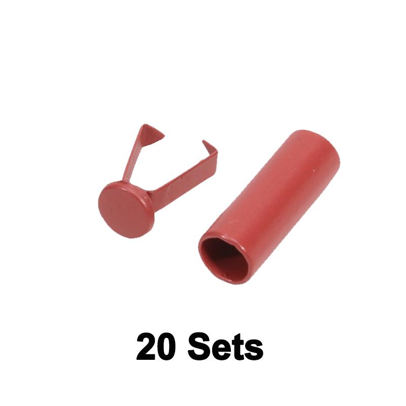 20 Sets Metal Rope Ends Stopper Button Cord End Lock Cap Hanging Bell Buckle DIY Bag Shoes Garment Lanyard Accessories NEW