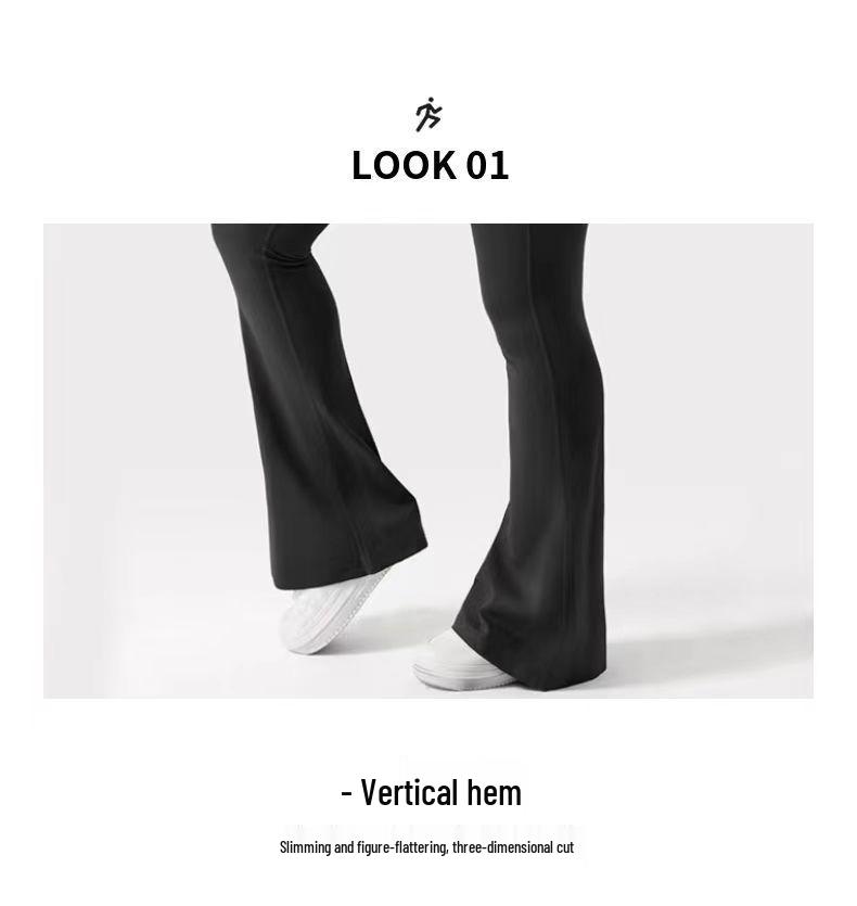 Leggings Femininos Super Elásticos com Estampa Imitação de Brocado, Flare e Slim