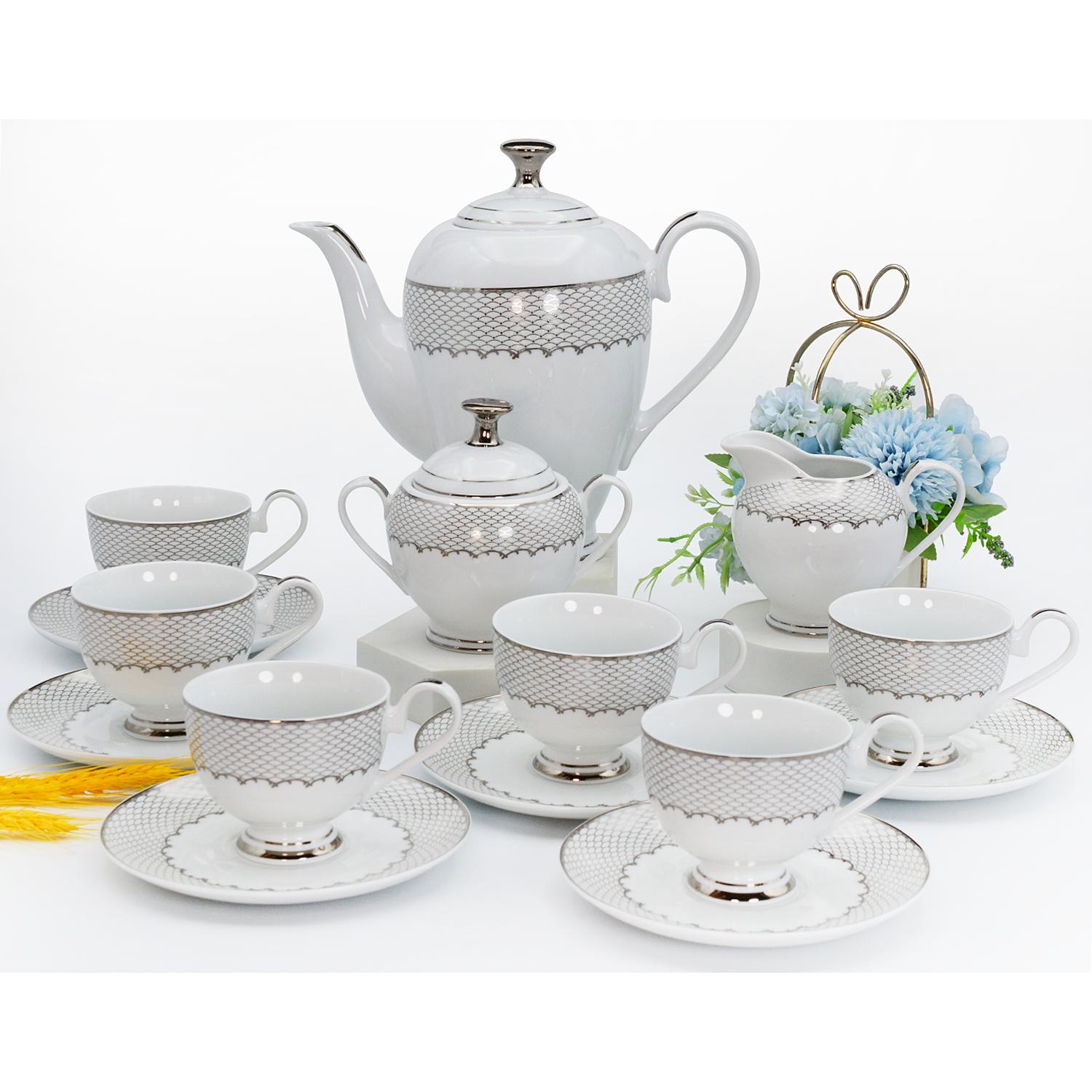 

British Style Exquisite Luxury Minimalist Hotel Home Bone China Tea Set