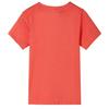 T-shirt enfants à manches courtes rouge clair 92/104/116/128/140