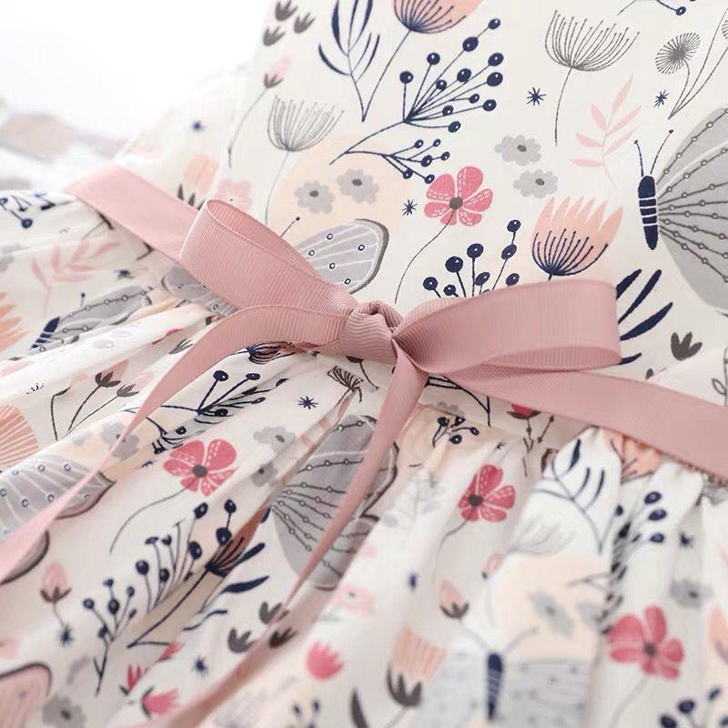 Mädchen Prinzessin Kleid Sommer Kind Mädchen Kleid Floral Süße Kinder Party Anzüge Schmetterling Kostüm Kinder Kleidung