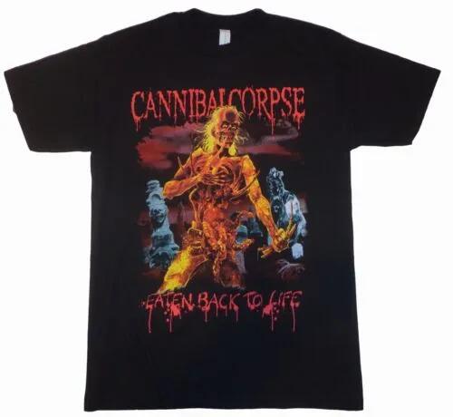 Unisex Short Sleeve Crew Neck Cotton T Shirt Cannibal Corpse - Eaten Back To Life - XXL