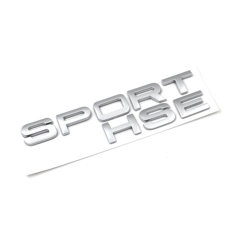 3D ABS Car SPORT HSE Emblem Stickers Decals For Land Rover Range Rover Letters  Car Trunk Badge Auto Styling Accessories