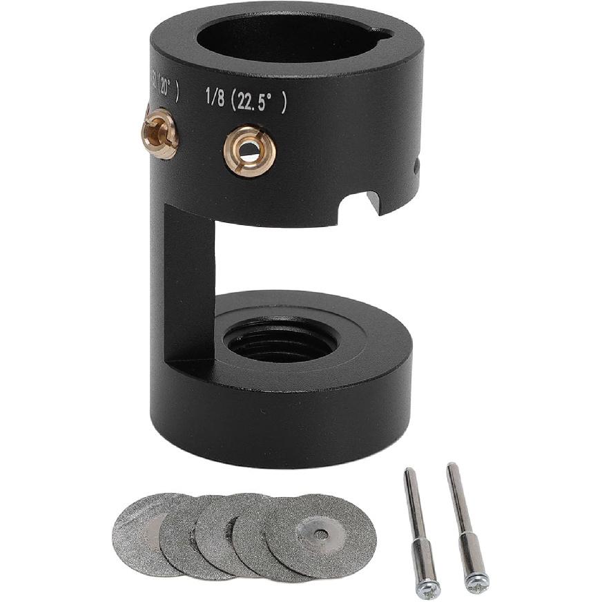Tungsten Electrode Sharpener Grinder TIG Welding Tool Multiple Angle Holes Electrode Grinder with 5PCS 25mm Wheels for TIG Welding