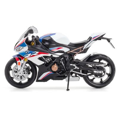 BMW S1000RR Motorrad-Spielzeug im Maßstab 1/12, Druckguss-Metall-Rennmodell, Supersport-Miniatur-Kollektion, Geschenk für Jungen und Kinder
