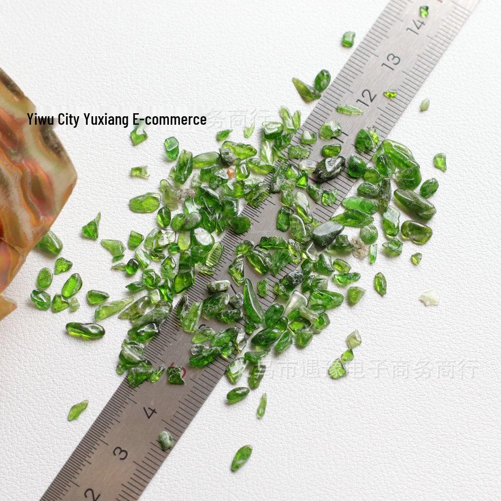 Natural Crystal Pebble Bracelet & Irregular Nail Art Stickers – Jewelry, Decor & Fish Tank Accessories