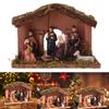 Krippe Krippenfiguren Geburtsstatue Schmuck für Weihnachtsdekoration