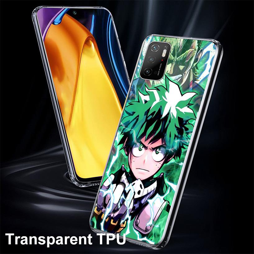 My Hero Izuku Deku Phone Case For Xiaomi Poco X7 X6 X5 Pro F7 Ultra Redmi 15C 15 13C 13 12C 12 10 10A 10C 9 9A 9C 9T Cover Poco