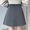 Side-slit Skirts Women Mini High Waist Office Mujer All-match Fashion Gentle Temperament Casual Girlish Faldas Young Ins