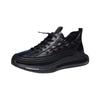 Erkek Ayakkabı Kalın Yaka Rahat Trend Ayakkabı Timsah Desen Moda Hafif Spor Ayakkabı Zapatillas De Hombre