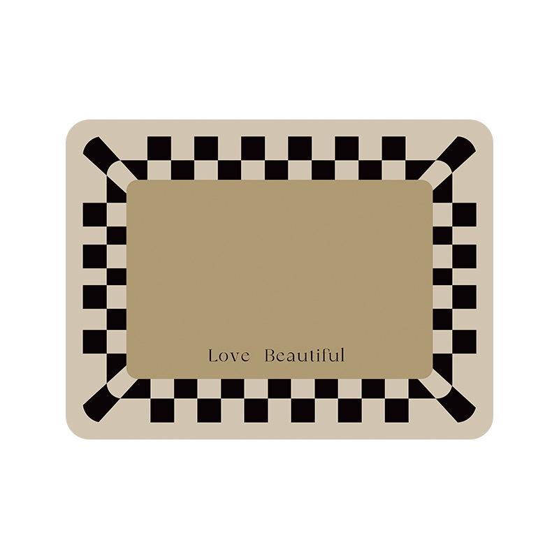 Simple Diatom Mud Non-slip Quick-dry Kitchen Mat - Water-absorbent & Easy to Clean Coaster