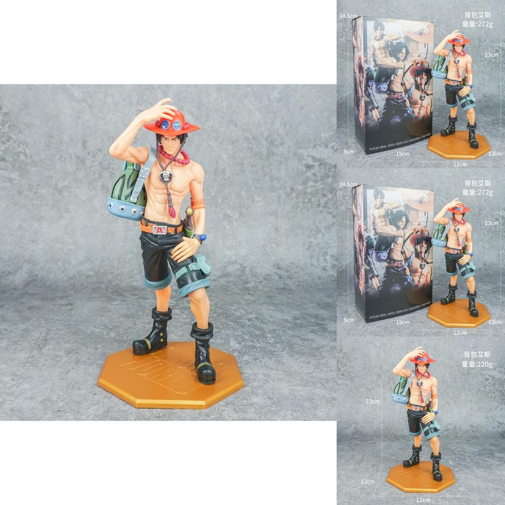 One Piece Ace Pvc Collectible Figure Backpack Model For Anime Fans
