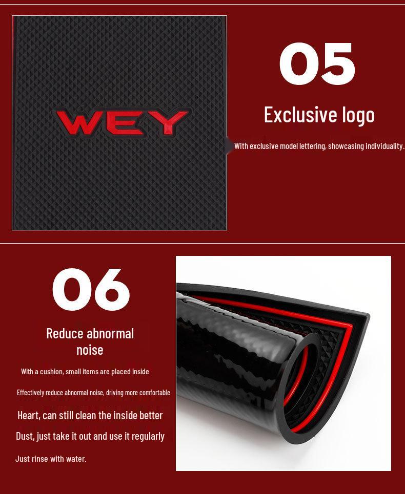 Wey Macchiato Car Door Slot & Cup Holder Mat - Interior Accessories