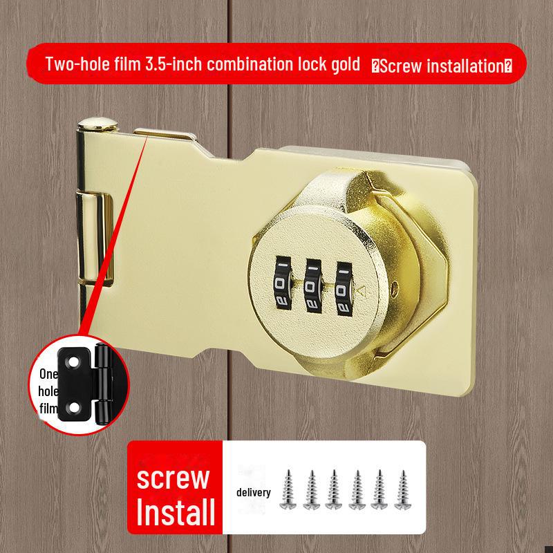 Încuietoare cu parolă antifurt pentru dulap și frigider - Nu necesită găurire, Compatibilitate cu deschidere dublă și dulapuri pentru dosare